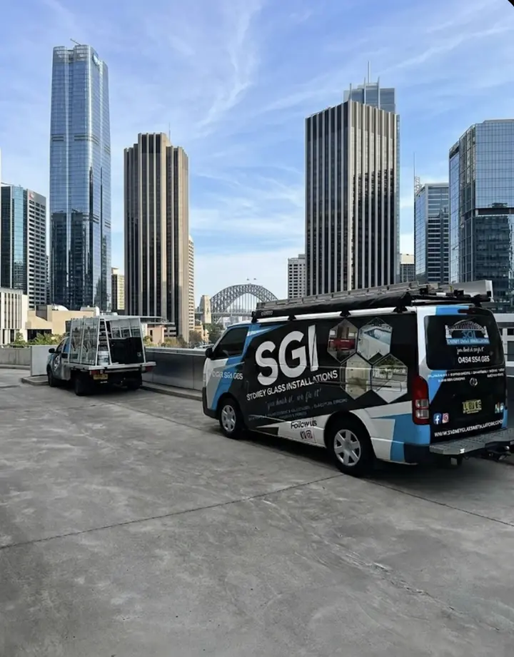 Sydney Glass Installations van servicing the Sutherland Shire area